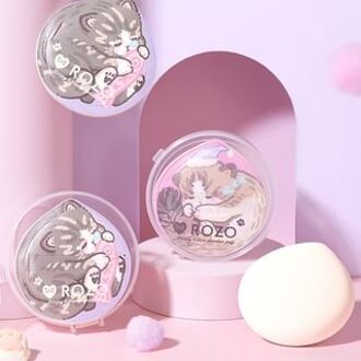 Sleepy Kitten Powder Puff with Case - Make-upspons met Doosje