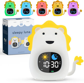 Sleepy Luna - 3-in-1 Slaaptrainer Leeuw - Slaapwekker - Nachtlampje - White Noise