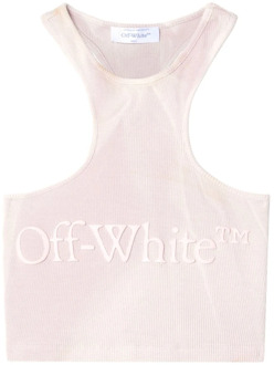 Sleeveless Tops Off White , Pink , Dames - S