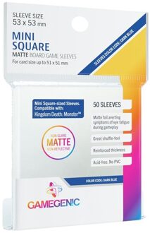 Sleeves Matte Mini Square-Sized 53x53mm (50 stuks)