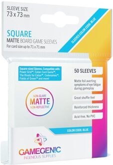 Sleeves Matte Square-Sized 73x73mm (50 stuks)