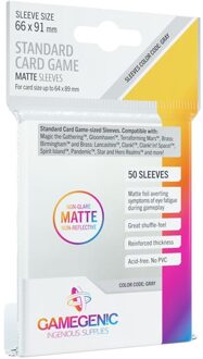 Sleeves Matte Standard Card Game 66x91mm (50 stuks)