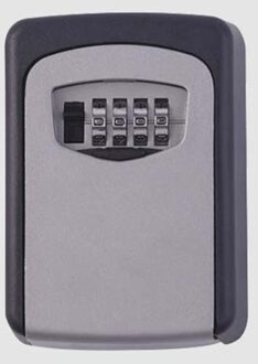 Sleutel Kluis 4 Cijfercombinatie Wachtwoord Toetsen Doos Sleutel Organizer Case Wandmontage Home Security Lock Tool Metal key Box 2