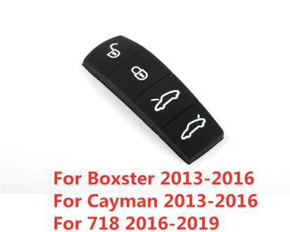 Sleutel Shell Knop Vervangen Voor Porsche 9YA Cayenne 971 Panamera Vervanging Rubber Knop Pad Knoppen Flip Auto Afstandsbediening Sleutel Shell stijl E