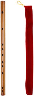 Sleutel Van G/F/E/D/C Fluit Bittere Bamboe Dizi Traditionele Chinese Houtblazers Instrument Met een Opbergtas Voor Kinderen Volwassen Beginner Key of C
