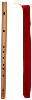 Sleutel Van G/F/E/D/C Fluit Bittere Bamboe Dizi Traditionele Chinese Houtblazers Instrument Met een Opbergtas Voor Kinderen Volwassen Beginner Key of D