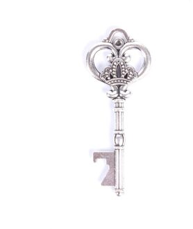 Sleutel Vormige Flesopener Sleutelhanger Shaped Zinklegering Koper Zilver Kleur Sleutelhanger Bier Flesopener Unieke Creatieve