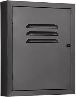 Sleutelbox - Trion Lucia - Sleutelrek - 23x28x5cm - Zwart - Metaal