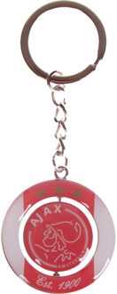 Sleutelhanger ajax rood/wit logo est 1900