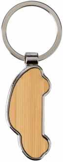 Sleutelhanger Bamboe /Metaal Auto