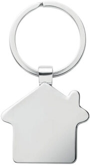 Sleutelhanger burnie house metaal & bamboe - maat One size Bruin/groen