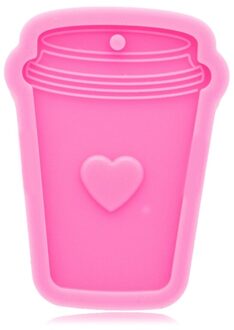 Sleutelhanger Epoxyhars Mal Handgemaakte Ijs Liefde Hart Emmer Vorm Sleutelhanger Casting Siliconen Mal Diy Ambachten Maken Tool soa