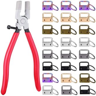 Sleutelhanger Hardware, 50 Stuks 1 Inch Lanyard Sleutelhanger Hardware Met Tangen Tool Voor Sleutelhanger Klem Hardware Levert