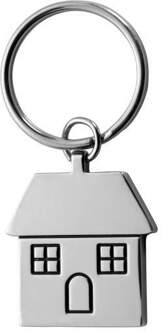 Sleutelhanger HUIS metaal