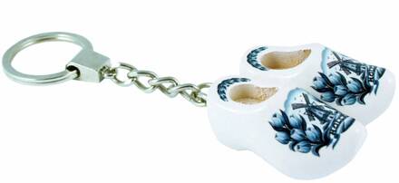 Sleutelhanger klompjes delfs blauw 10pr