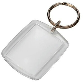 Sleutelhanger plexiglas blanco
