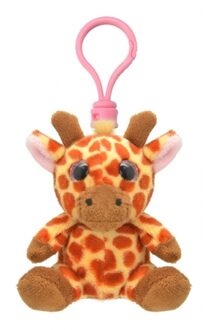 Sleutelhanger Pluche giraf - knuffel sleutelhanger - 9 cm - dieren knuffel