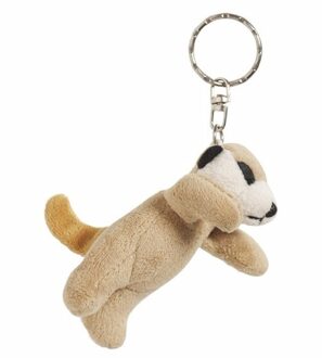 sleutelhanger Stokstaartje - 6 cm - pluche - knuffel sleutelhangers