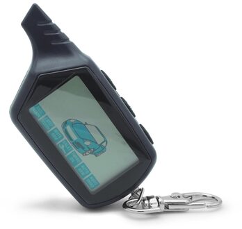 Sleutelhanger Voor Rusland Starline B6 Twage 2 Weg Auto Alarm Systemen Lcd Afstandbediening Fob Keten Auto Sleutelhanger Alarm Motor starter