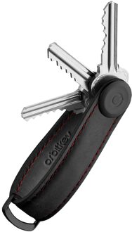 Sleutelhangers Orbitkey Leather Leer - zwart