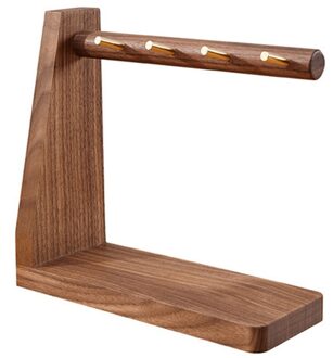 Sleutelhouder Sieraden Opslag Display Stand Massief Houten Sleutelhouder Sleutelhouder Zwarte Walnoot Opslag Artefact