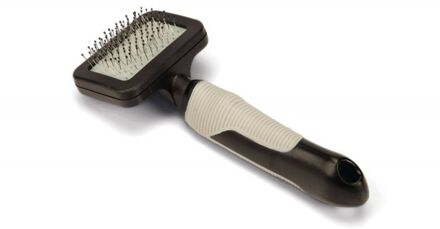 Slickerborstel Klein - Borstels - 7,5 x 7 x 4 cm - Zwart Grijs - 1