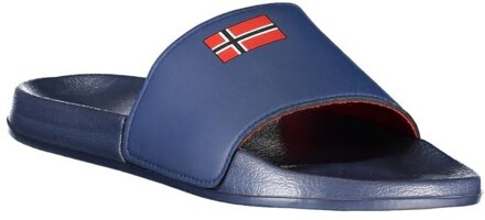 Slide Sandalen Casual Middelblauw