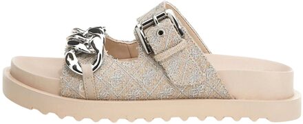 Sliders Guess , Beige , Dames - 39 Eu,38 Eu,37 Eu,40 Eu,36 EU