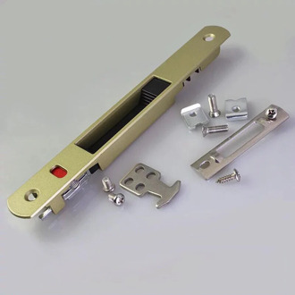 Sliding Door Mortise Lock Aluminum Alloy Sliding Door and Window Hook Lock Hook Latch Replacement Latch Lock for Patio Doors