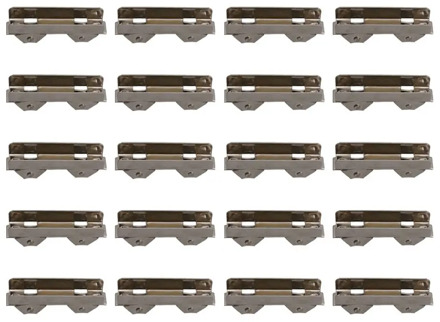 Sliding Double Roller Ball Bearing Pulley 10mm Wheel for 8mm Thick Glass Door Pack of 20