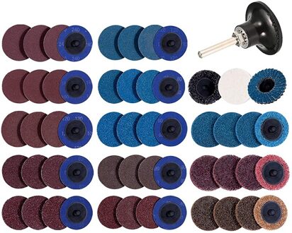 Slijpschijf Set Roloc Quick Change Disc Met 1/4 Beugel Voor Sander Roloc Disc Lock Air Slijpmachine Accessoire