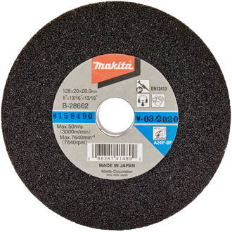 Slijpsteen Dikte 20mm Diameter 125mm Opname 20