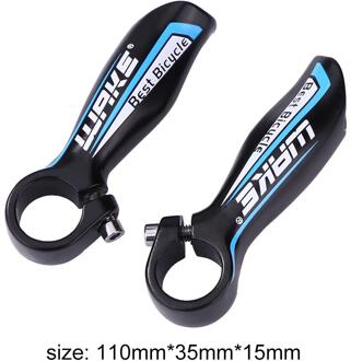 Slijtvaste Berg Fiets Stuur End Grips 22.2Mm Aluminium Rijden Hoorn Rest Stuur Voor Rijden Apparatuur Blauw