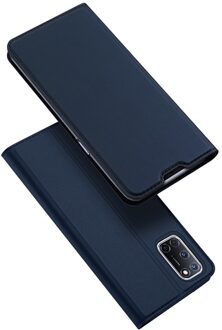 Slim bookcase hoes - Oppo A72 - Blauw