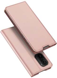 Slim bookcase hoes - Xiaomi Poco F3 - Rose Goud