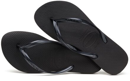 Slim Dames Slippers - Black - Maat 33/34