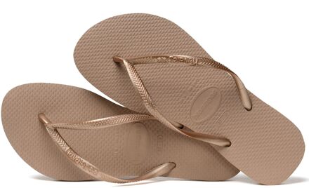 Slim Dames Slippers - Rose Gold - Maat 35/36