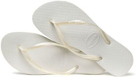 Slim Dames Slippers - White - Maat 35/36