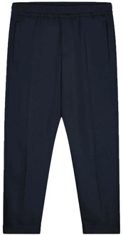 Slim elasticated pantalons donkerblauw Olaf Hussein , Blue , Heren - Xl,L,M,S,Xs