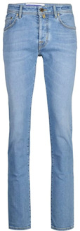 Slim Fit Bard Jeans - Lichtblauw Jacob Cohën , Blue , Heren - W37,W33,W36