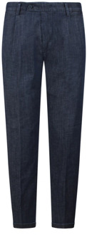 Slim Fit Chino Style Denim Jeans Re-Hash , Blue , Heren - W33,W31,W32,W34