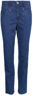 Slim Fit Denim Jeans 2-Biz , Blue , Dames - 2Xl,Xl,L,M,S,Xs,3Xl