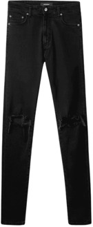 Slim-Fit Destroyer Denim Jeans Represent , Black , Heren - W32