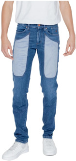 Slim Fit Heren Jeans Lente/Zomer Collectie Jeckerson , Blue , Heren - W38,W28,W36,W32,W33,W30,W34,W31,W29,W40,W35
