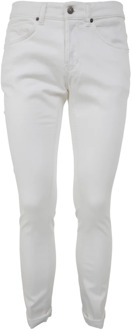 Slim Fit Jeans Dondup , White , Heren - W35,W33,W34