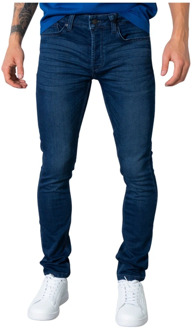 slim fit jeans Loom blue denim Blauw - 28-30