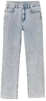 Slim Fit Jeans met Strass Twinset , Blue , Dames - W25,W26
