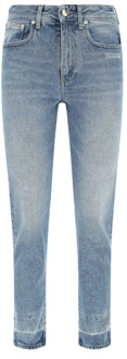 Slim-fit Jeans Off White , Blue , Dames - W27,W26,W28