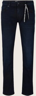slim fit jeans Piers blue black denim Blauw - 36-32