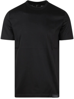Slim Fit Katoenen T-Shirt Low Brand , Black , Heren - 2Xl,Xl,M,3Xl